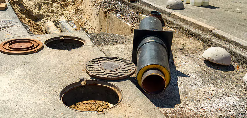 Lateral Sewer Line Replacement in Waltham